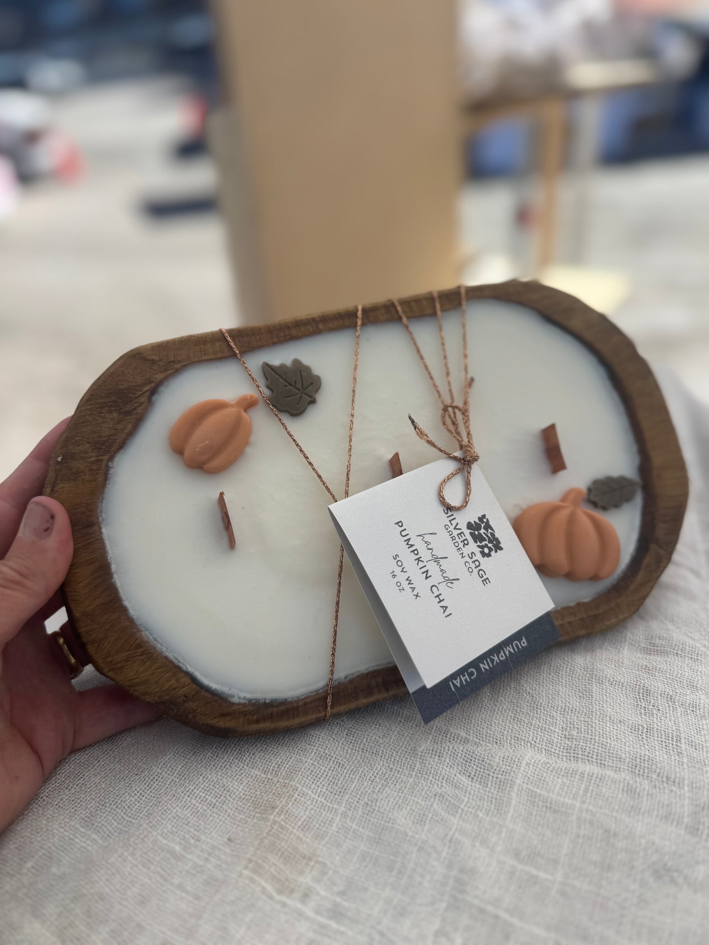 Dough Bowl Candle, Scent: Pumpkin Chai ~16oz