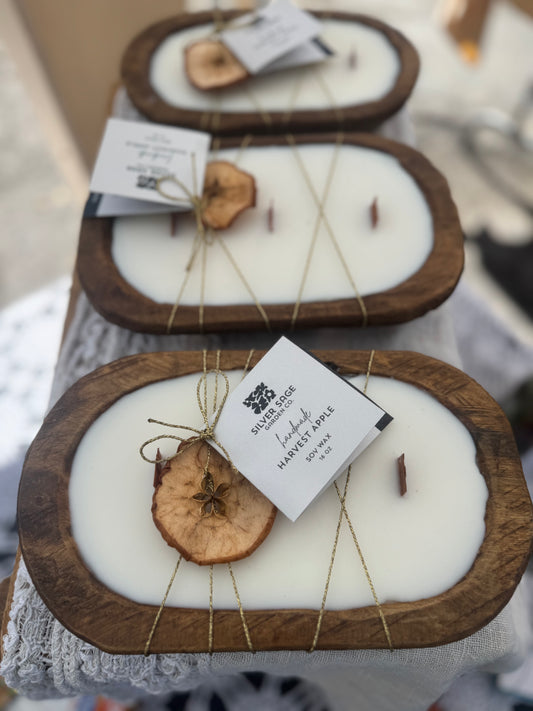 Dough Bowl Candle, Scent: Harvest Apple ~16oz
