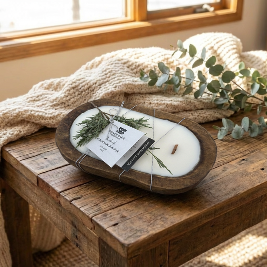 Dough Bowl Candle, Scent: Mountain Juniper ~16oz