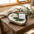Snowy Fir dough bowl candle